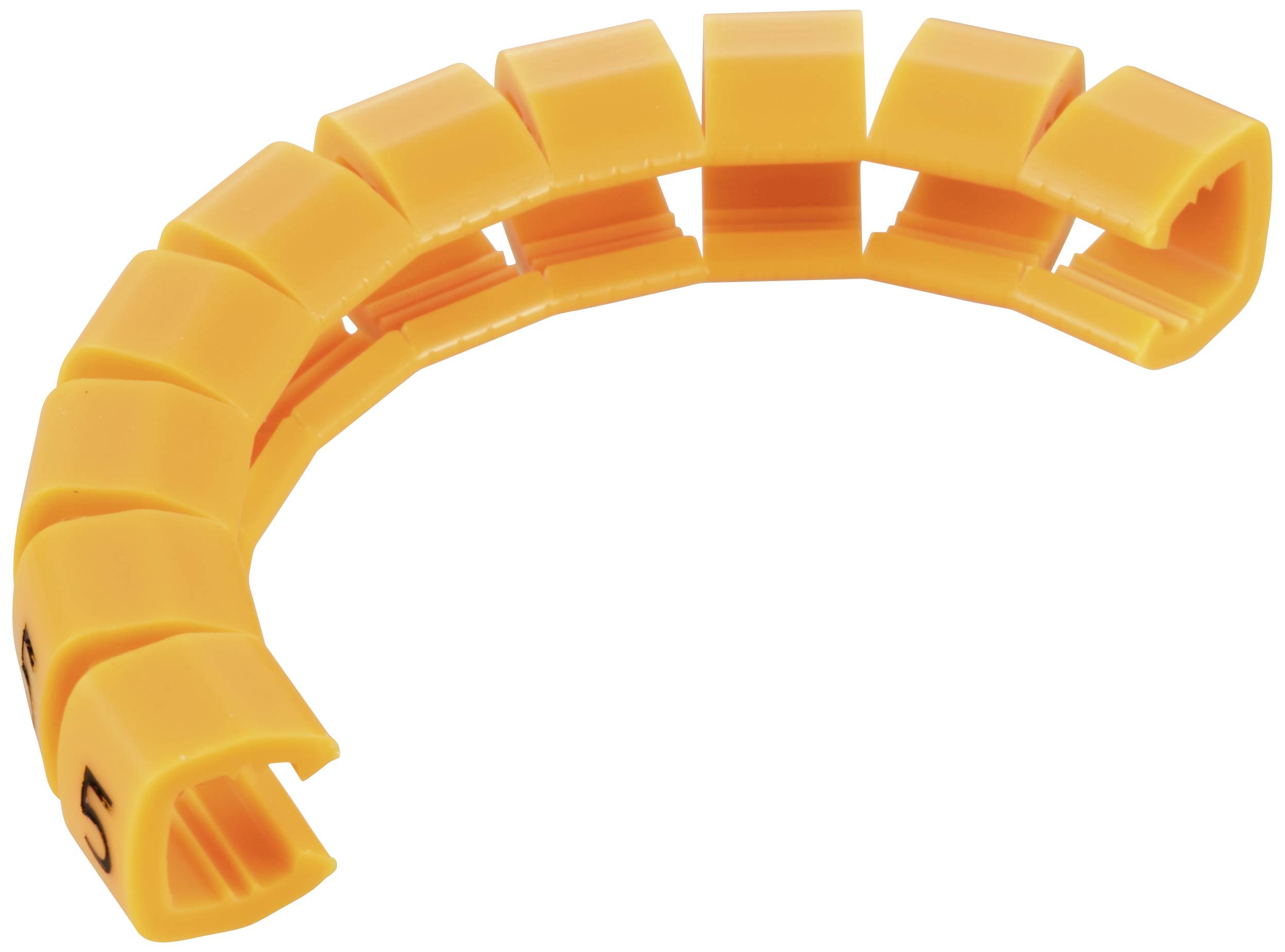 TRU Components TC-MB2/5203 Kennzeichnungsclip Aufdruck 5 Außendurchmesser-Bereich 4 bis 5.10mm