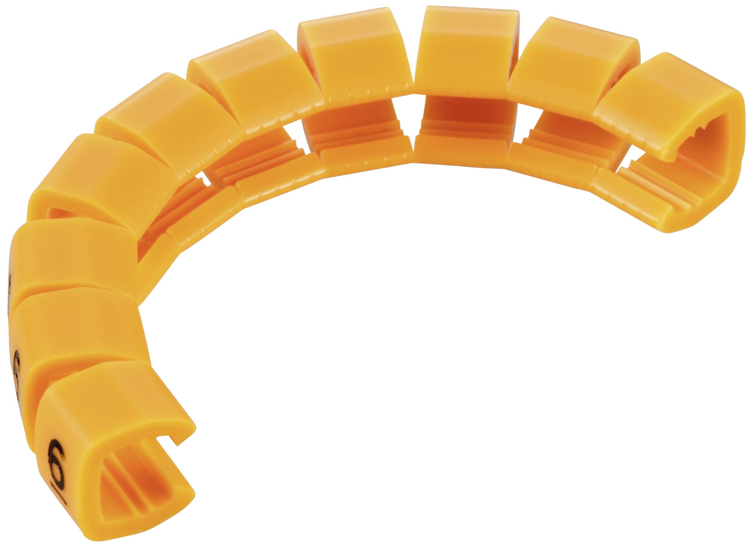TRU Components TC-MB2/6203 Kennzeichnungsclip Aufdruck 6 Außendurchmesser-Bereich 4 bis 5.10mm