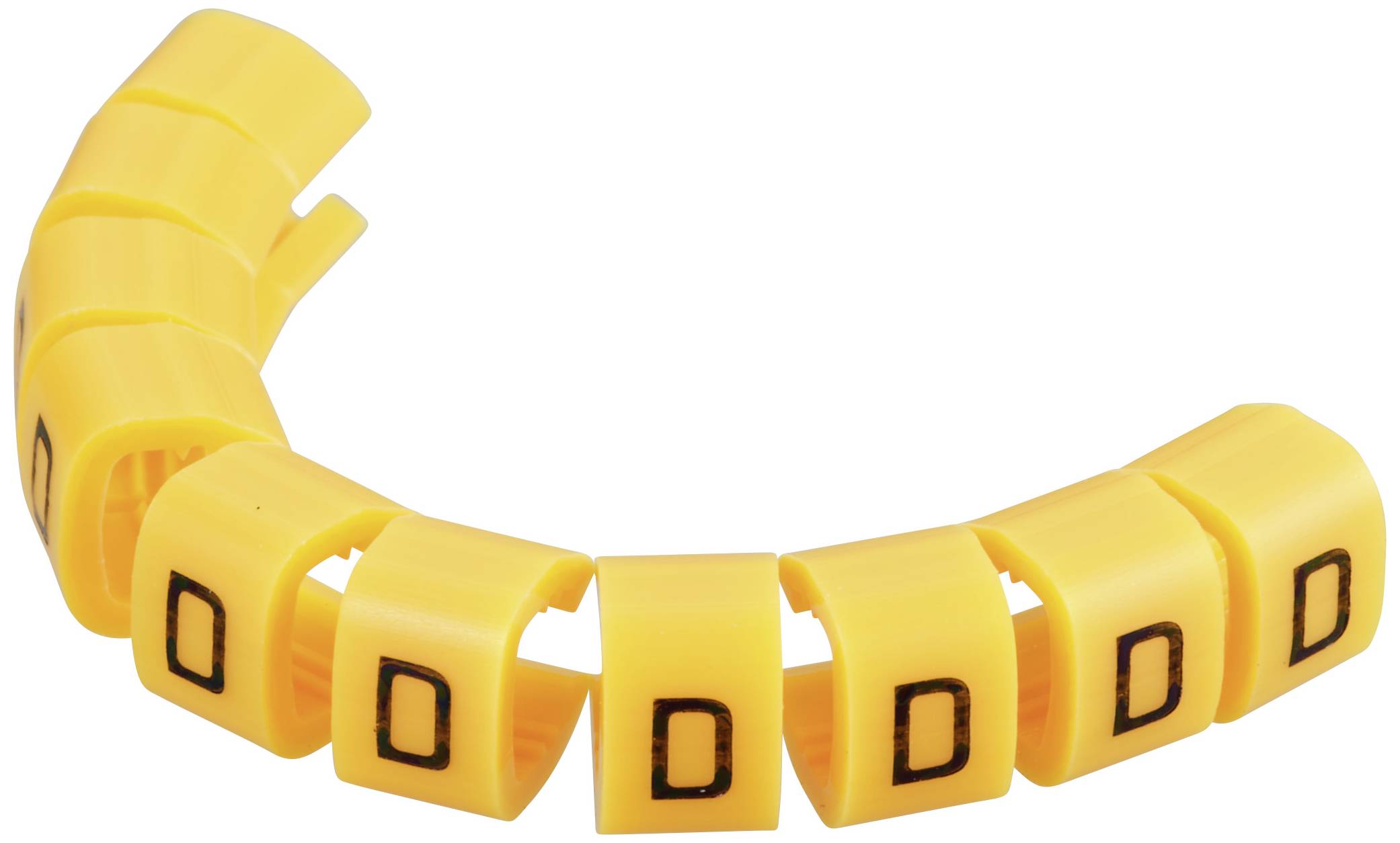 TRU Components TC-MB2/D203 Kennzeichnungsclip Aufdruck D Außendurchmesser-Bereich 4 bis 5.10 mm