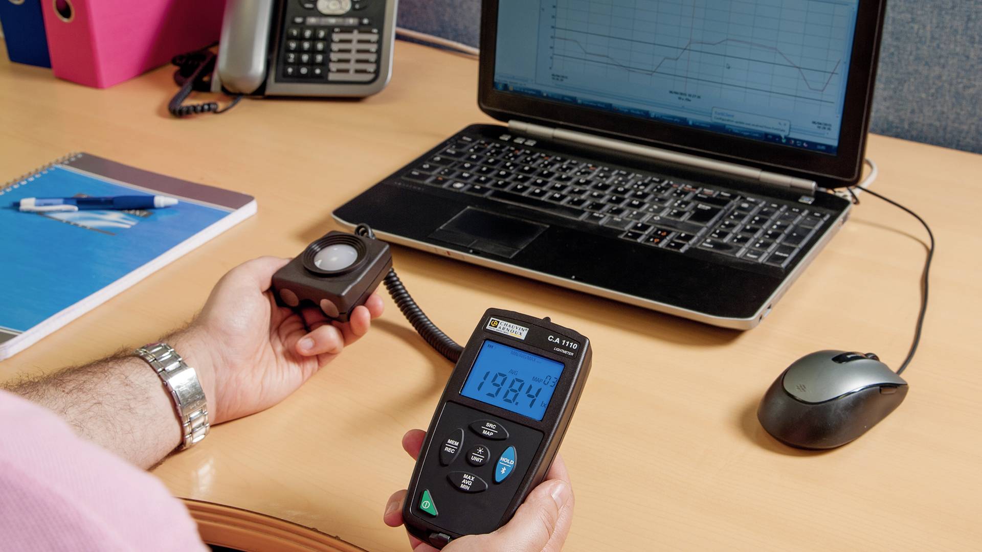 Chauvin Arnoux P01654110 C.A 1110 Luxmeter 0.1 - 200000 lx