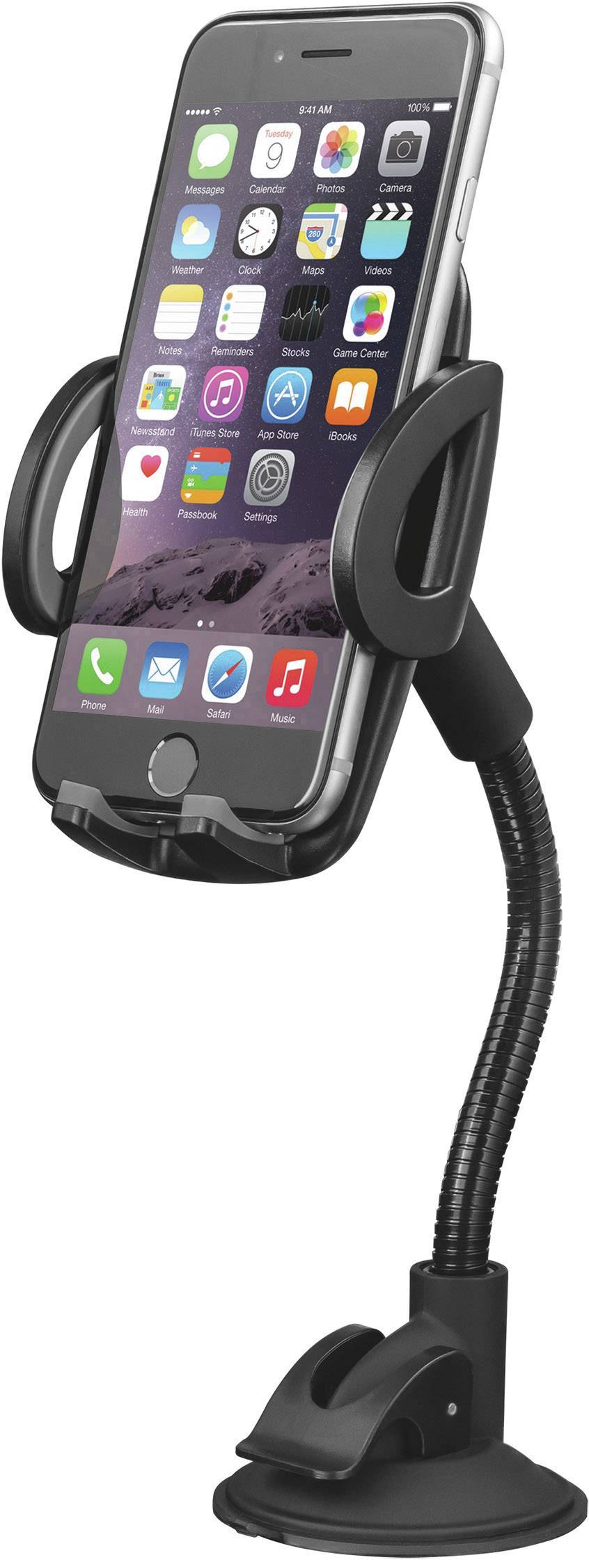 Trust 21721 Saugnapf Handy-Kfz-Halterung 360° drehbar 51 - 95 mm 6 Zoll (max)