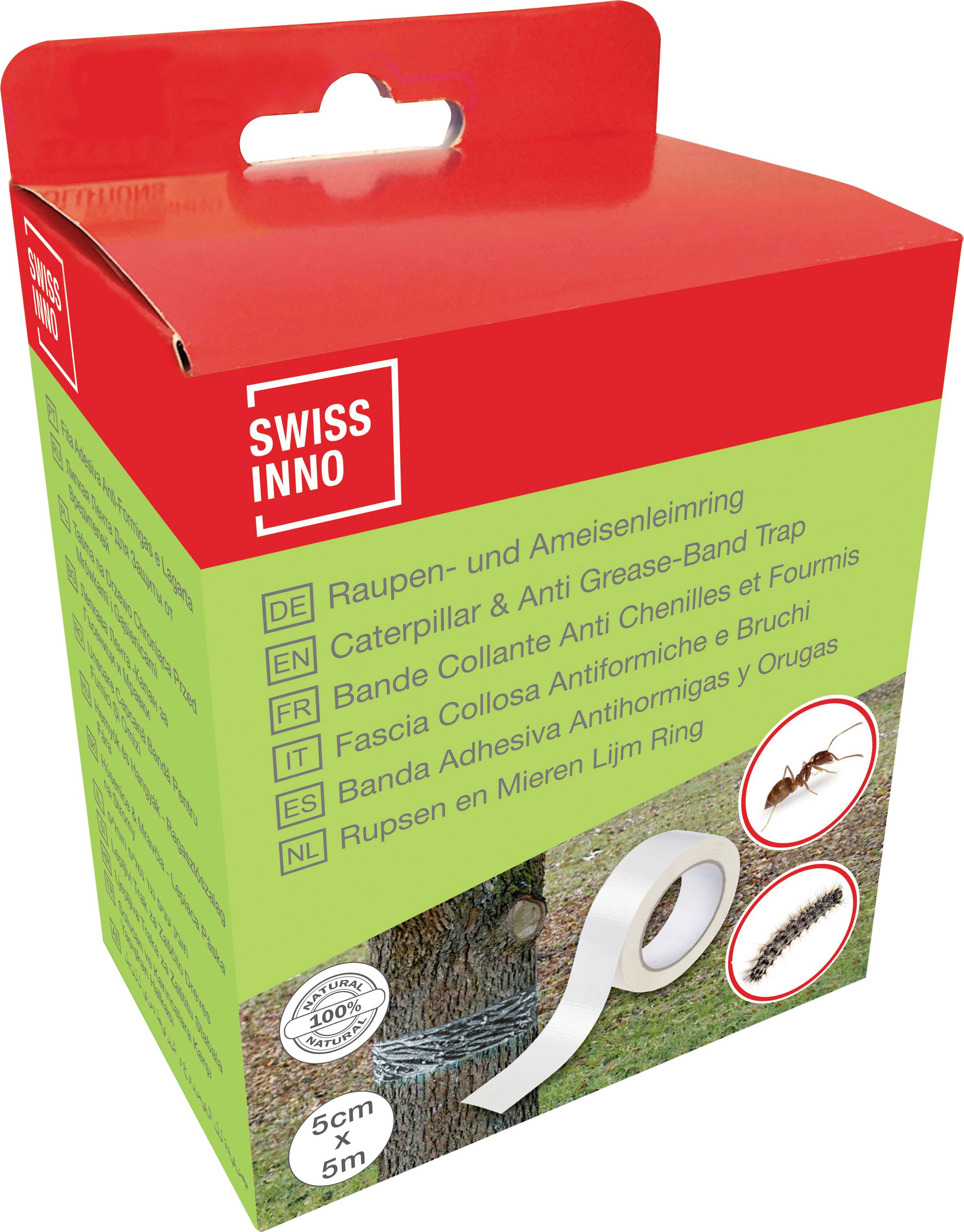 Swissinno NaturalControl 1 250 001K Baumleimring Klebefolie (L x B) 500 cm x 5 cm 1 St.