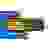 Geemarc KBSV3_YEL_GE USB Clavier allemand, QWERTZ noir, jaune touches XL