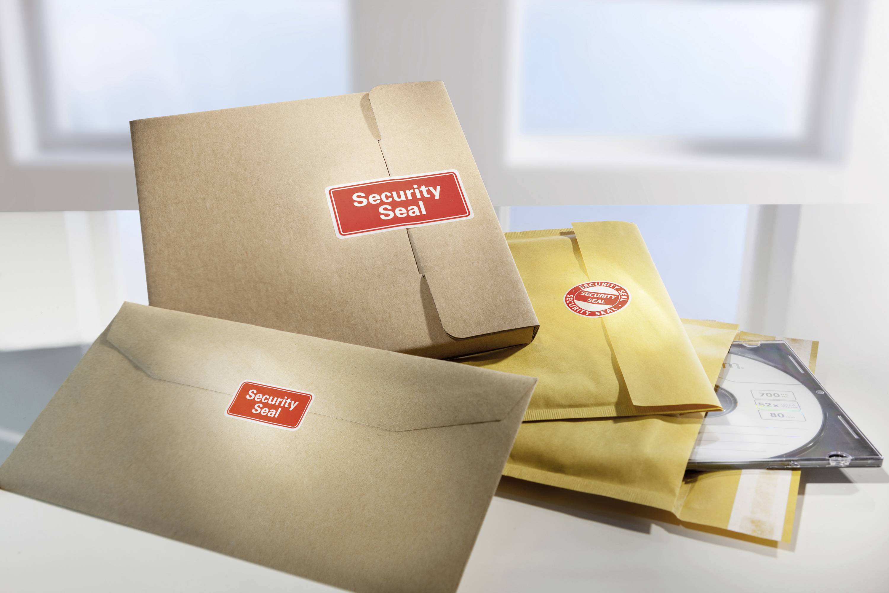 Avery-Zweckform 7310 Sicherheits-Etiketten 78 x 38mm VOID-Folie Rot 100St.