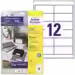 Avery-Zweckform 6123 Universal-Etiketten 97.3 x 42.3mm Papier Weiß 120 St. Permanent haftend Tintenstrahldrucker, Laserdrucker Avery-Zweckform 6123 Universal-Etiketten 97.3 x 42.3mm Papier Weiß 120 St. Permanent haftend Tintenstrahldrucker, Laserdrucker