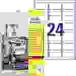 Avery-Zweckform L4773-8 Folien-Etiketten 63.5 x 33.9mm Polyester-Folie Weiß 192 St. Permanent haftend Farblaserdrucker