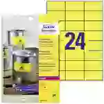 Avery-Zweckform L6131-20 Folien-Etiketten 70 x 37mm Polyester-Folie Gelb 480 St. Permanent haftend Farblaserdrucker, Laserdrucker Avery-Zweckform L6131-20 Folien-Etiketten 70 x 37mm Polyester-Folie Gelb 480 St. Permanent haftend Farblaserdrucker, Laserdrucker