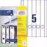 Avery-Zweckform Ordner-Etiketten L4758-10 38 x 297mm Papier Weiß Permanent haftend 50St. Avery-Zweckform Ordner-Etiketten L4758-10 38 x 297mm Papier Weiß Permanent haftend 50St.