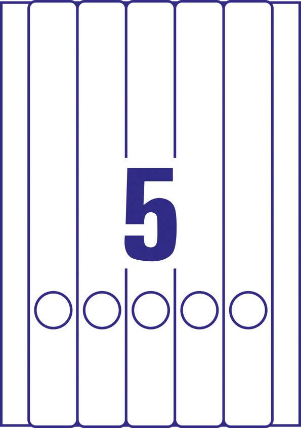 Avery-Zweckform Ordner-Etiketten L4758-10 38 x 297mm Papier Weiß Permanent haftend 50St.