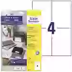 Avery-Zweckform 6124 Universal-Etiketten 105 x 148mm Papier Weiß 40 St. Permanent haftend Tintenstrahldrucker, Laserdrucker Avery-Zweckform 6124 Universal-Etiketten 105 x 148mm Papier Weiß 40 St. Permanent haftend Tintenstrahldrucker, Laserdrucker