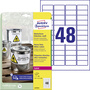 Avery-Zweckform L4778-8 Etiketten 45.7 x 21.2mm Polyester-Folie Weiß 384 St. Permanent Universal-Etiketten, Wetterfeste Etiketten
