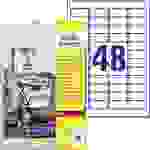 Avery-Zweckform L4778-8 Folien-Etiketten 45.7 x 21.2mm Polyester-Folie Weiß 384 St. Permanent haftend Farblaserdrucker