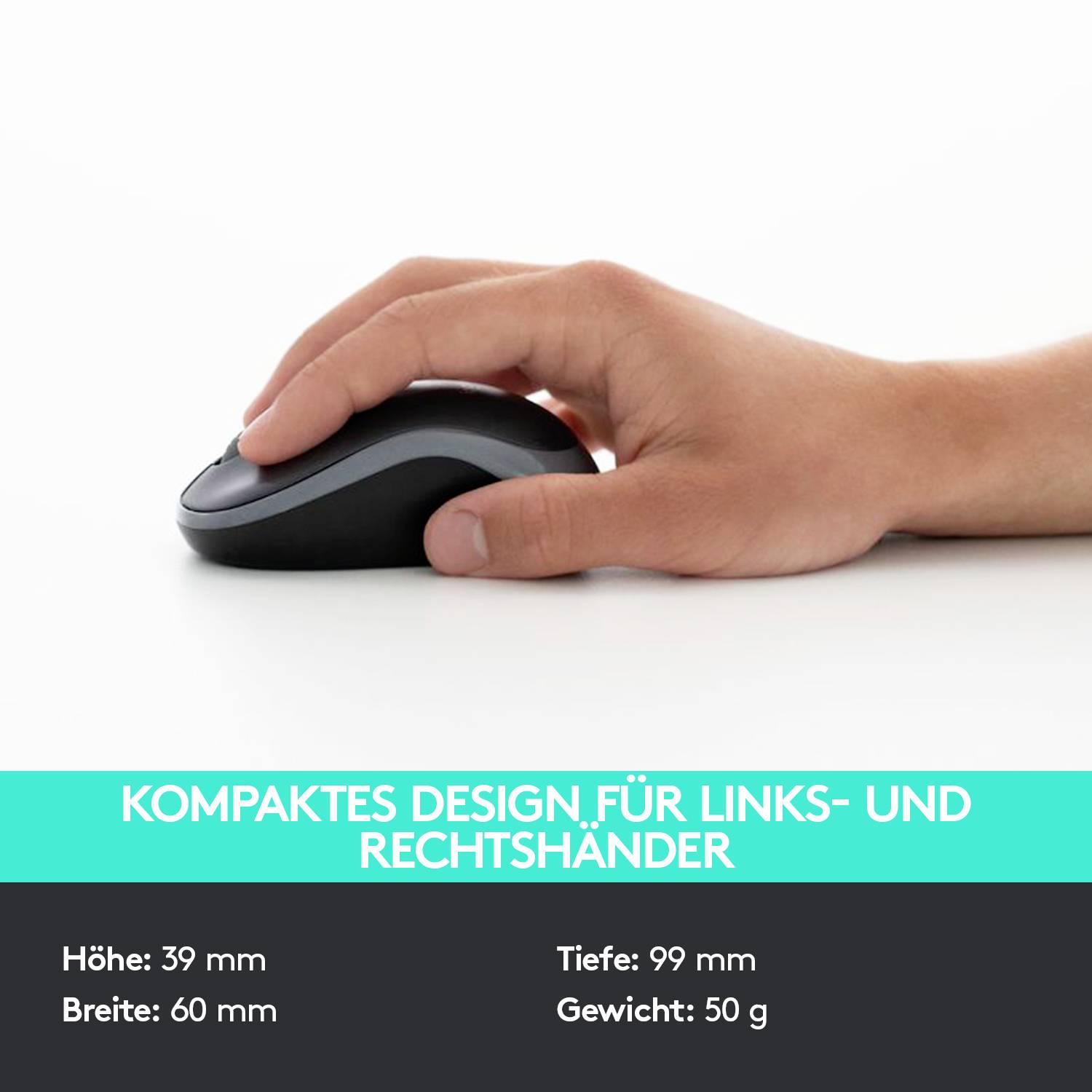 Logitech MK330 Funk Tastatur, Maus-Set Deutsch, QWERTZ Schwarz