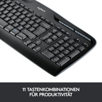 Logitech MK330 Funk Tastatur, Maus-Set Deutsch, QWERTZ Schwarz Logitech MK330 Funk Tastatur, Maus-Set Deutsch, QWERTZ Schwarz