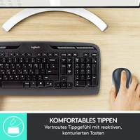 Logitech MK330 Funk Tastatur, Maus-Set Deutsch, QWERTZ Schwarz Logitech MK330 Funk Tastatur, Maus-Set Deutsch, QWERTZ Schwarz