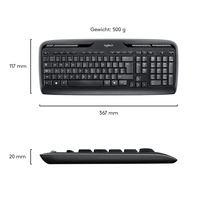 Logitech MK330 Funk Tastatur, Maus-Set Deutsch, QWERTZ Schwarz Logitech MK330 Funk Tastatur, Maus-Set Deutsch, QWERTZ Schwarz