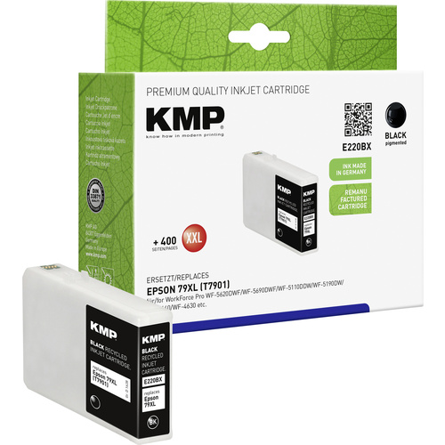 KMP Druckerpatrone ersetzt Epson 79XL, T7901 Kompatibel Schwarz E220BX 1628,4001