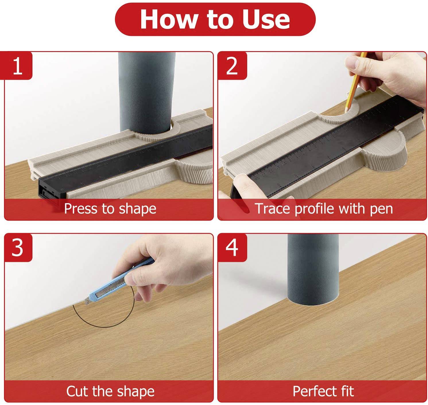 TOOLCRAFT 1595613 Profillehre 254mm (max)