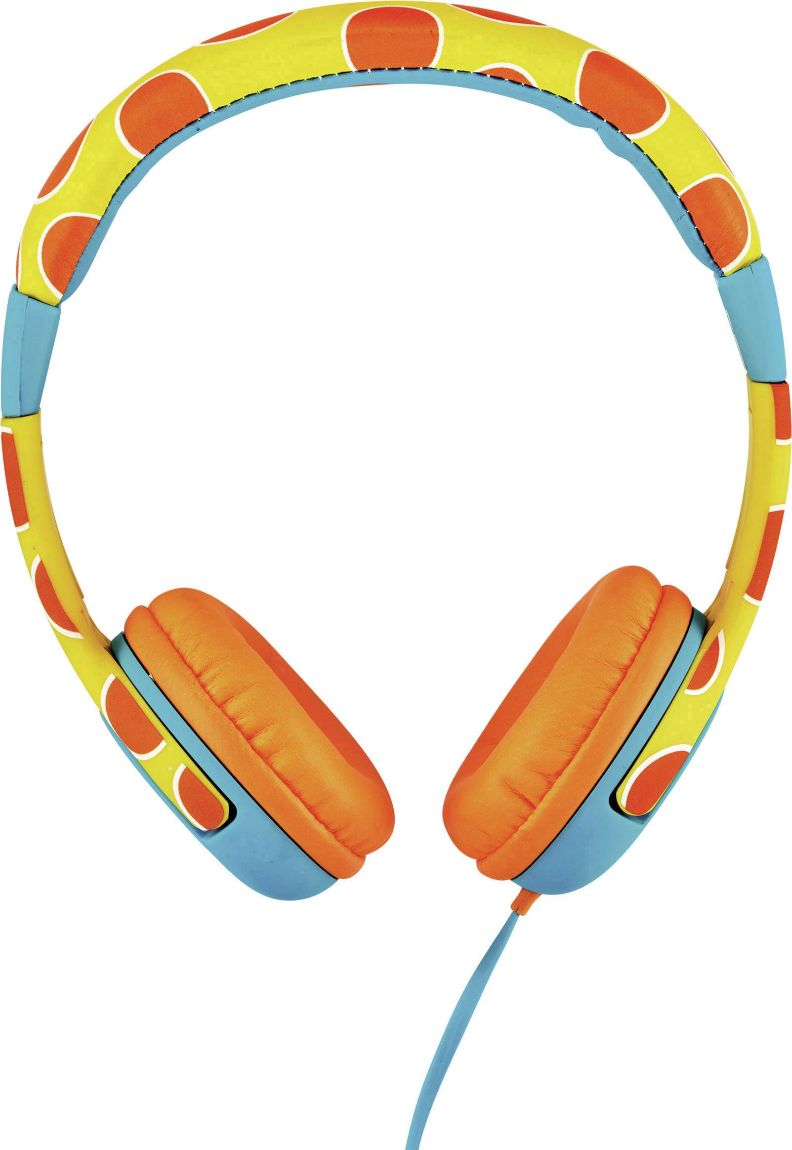 Trust Spila Giraffe On Ear Kopfhörer kabelgebunden Gelb Lautstärkebegrenzung, Lautstärkeregelung Kinder