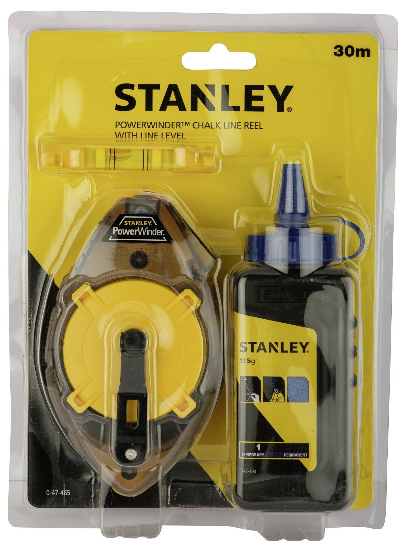 Stanley 0-47-465 Schlagschnur-Set PowerWinder 30m 1St.