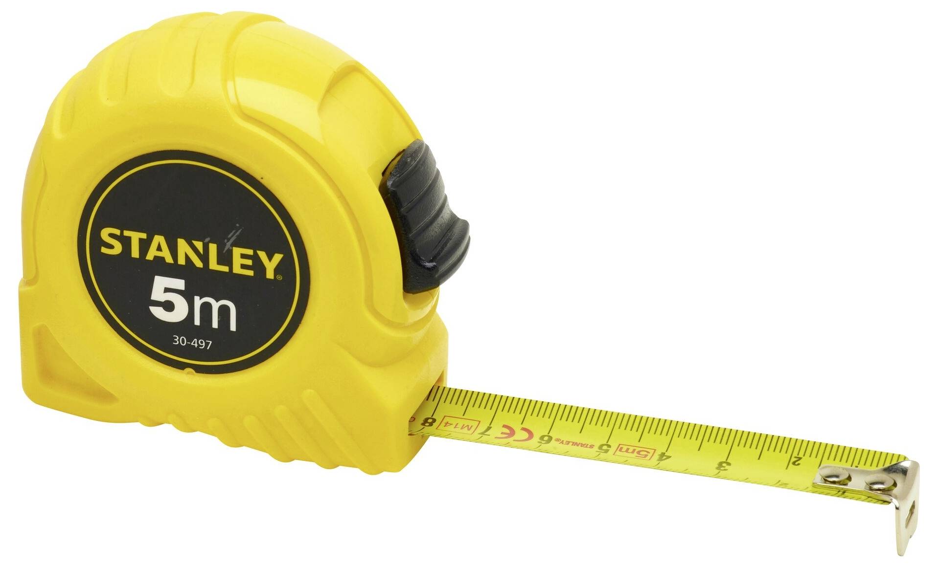 Taschenrollbandmaß L.5m B.19mm mm/cm EG II Ku.Gürtelclip STANLEY