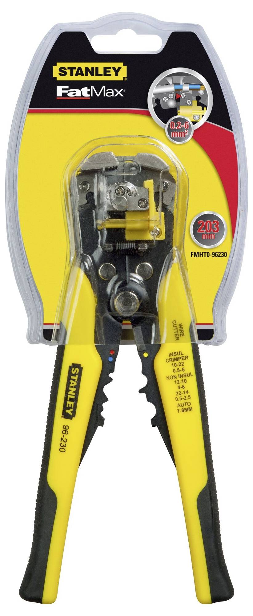 STANLEY FatMax FMHT0-96230 Crimp- und Abisolierzange 0.2 bis 6 mm²