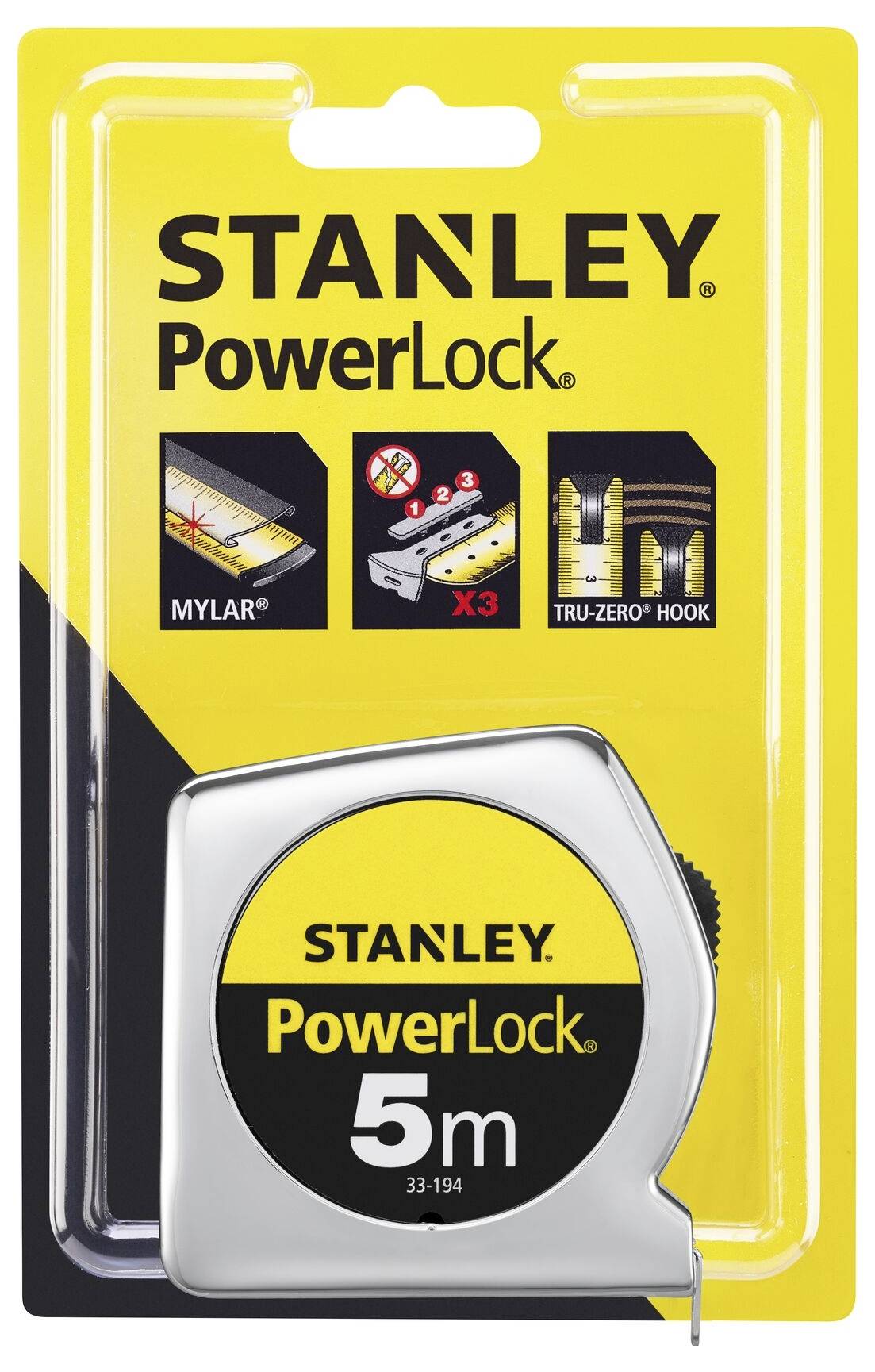 STANLEY Powerlock 1-33-194 Maßband 5 m