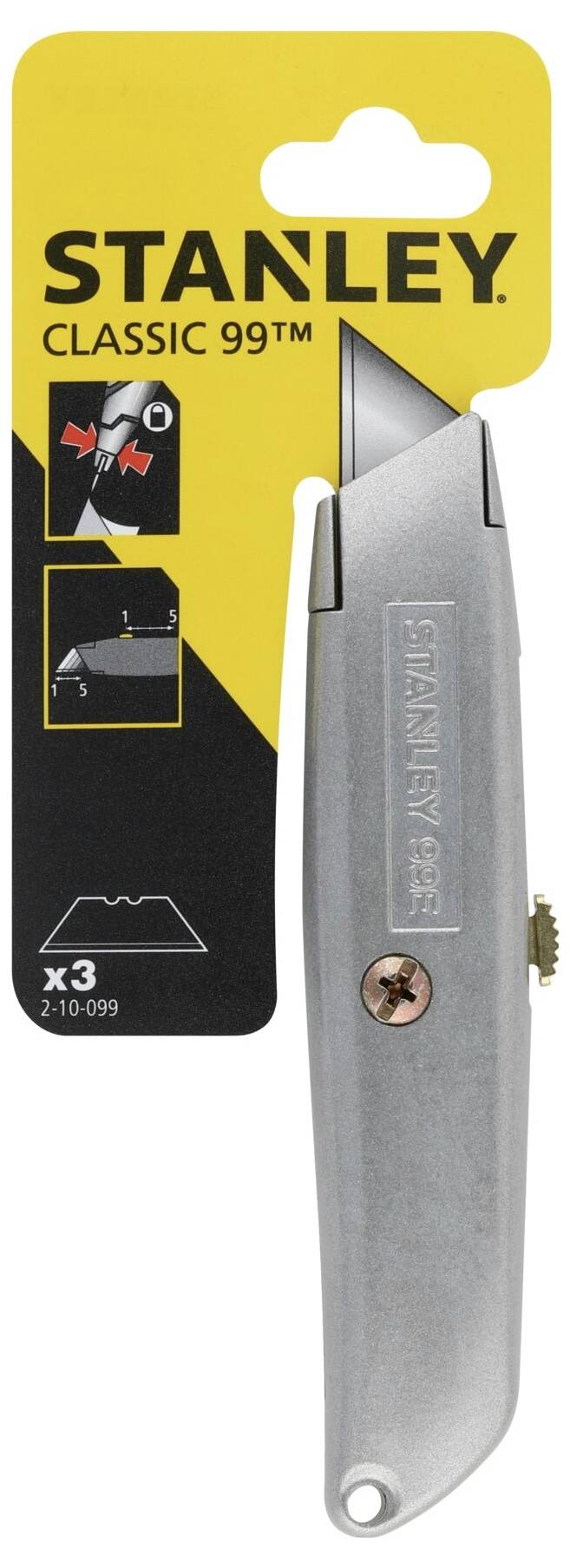 Universalmesser 99 E Gesamt-L.155mm einziehbar SB-verpackt STANLEY