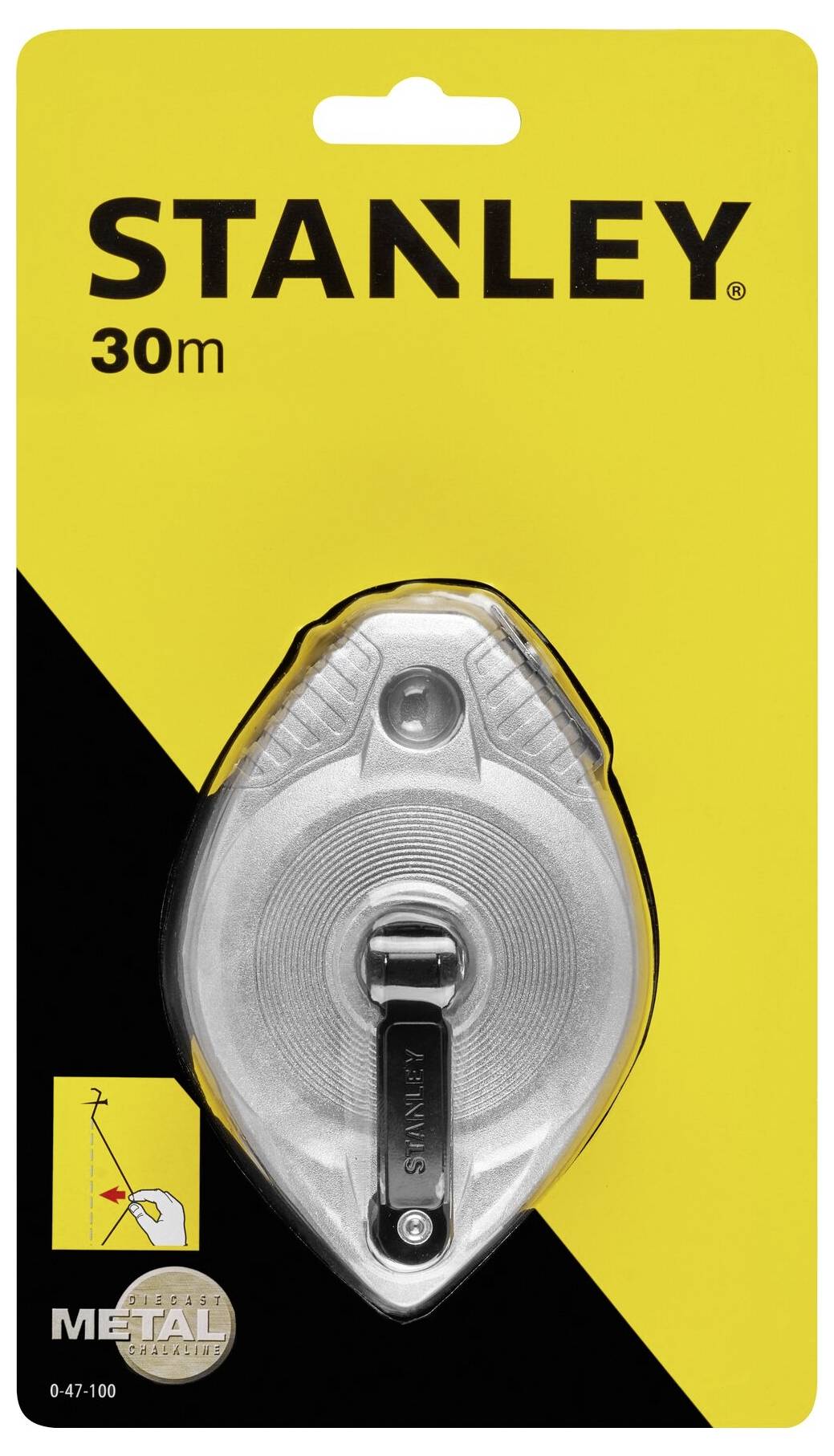 Stanley 0-47-100 Schlagschnur Aluminium 30m 1St.