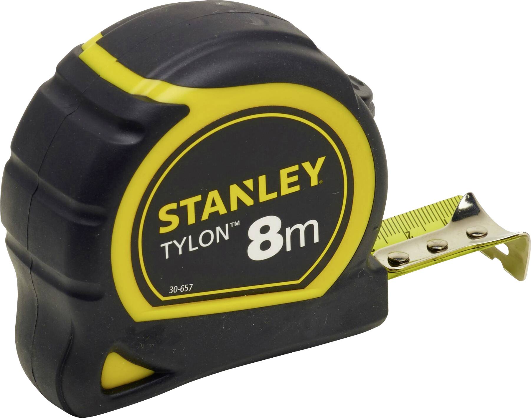 Taschenrollbandmaß Tylon™ L.8m B.25mm mm/cm EG II Ku.Gürtelclip STANLEY