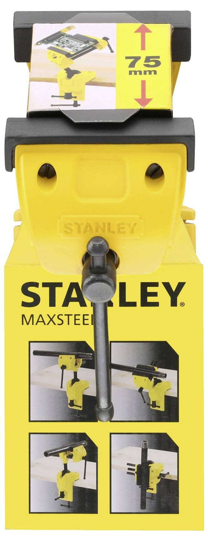 Multiachsen Schraubstock 1-83-069 Spannweite 75 mm Spannkraft 25 kg Gewicht 1649 g