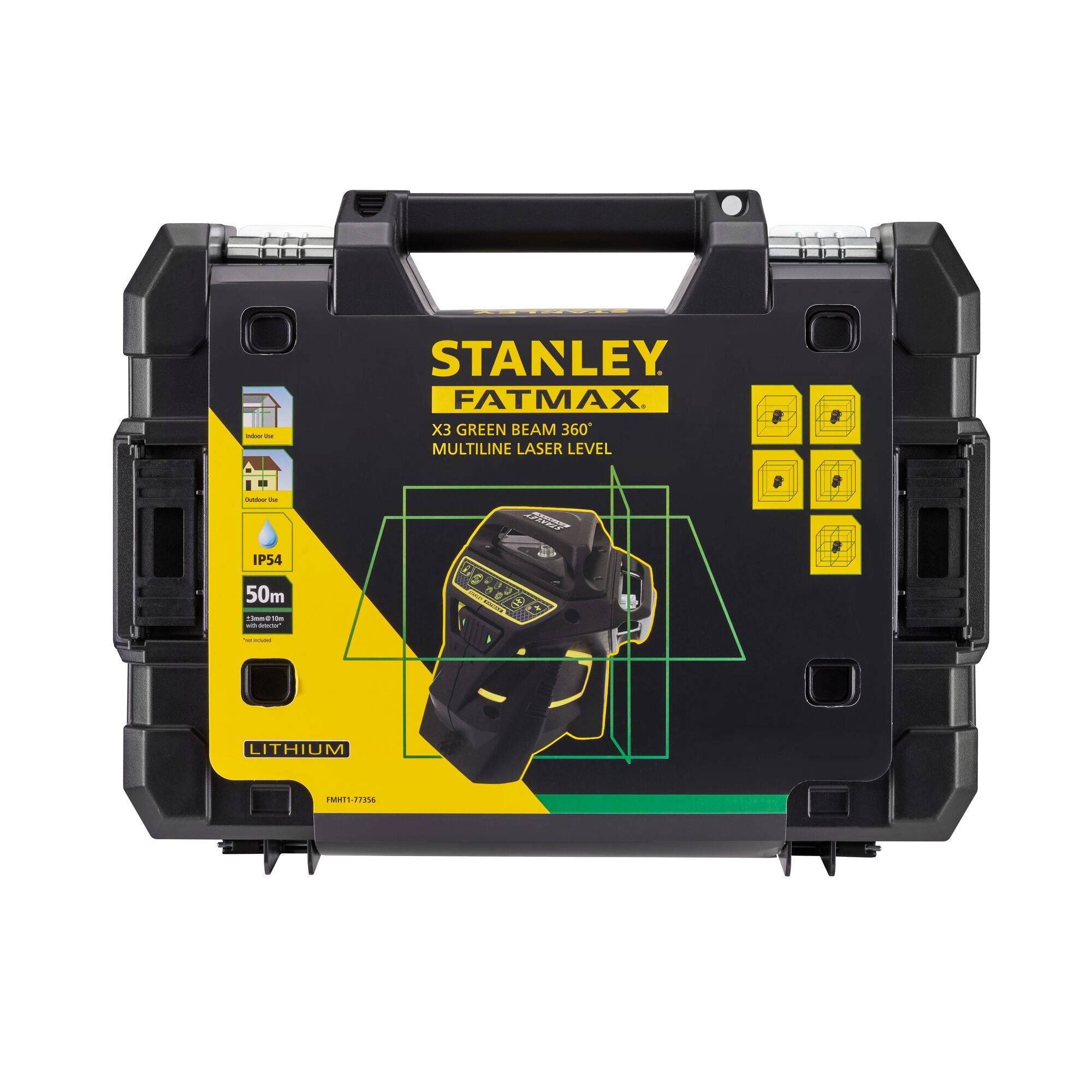 Kreuzlinienlaser FatMax­® X3G 35 (60)m ± 3 mm/10m STANLEY