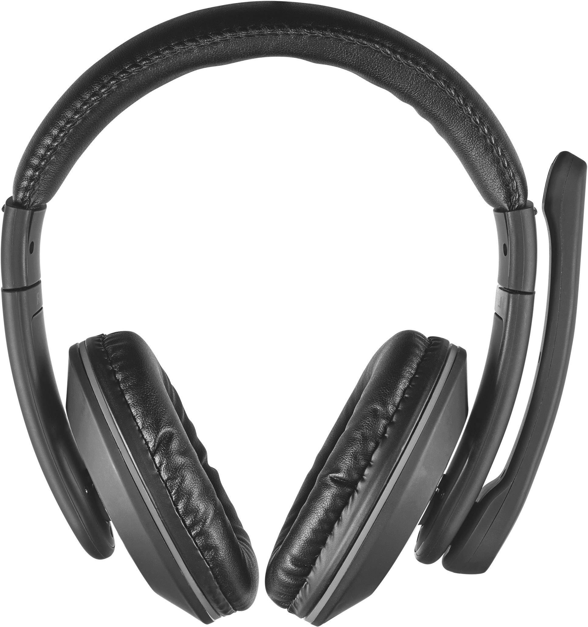 Trust Reno Computer Over Ear Headset kabelgebunden Stereo Schwarz Lautstärkeregelung, Mikrofon-Stummschaltung