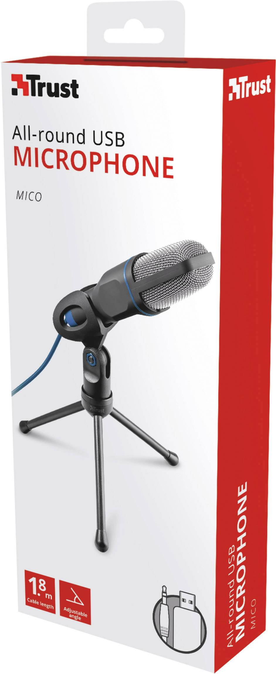 Trust Mico PC-Mikrofon Schwarz Kabelgebunden