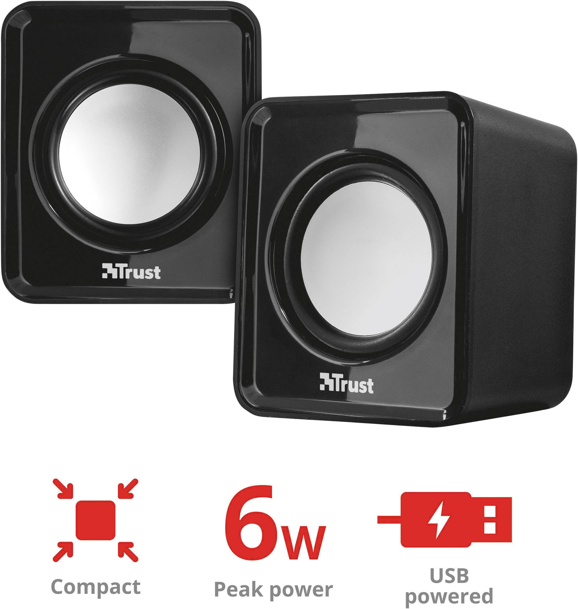 Trust Leto 2.0 PC-Lautsprecher Kabelgebunden 3W Schwarz