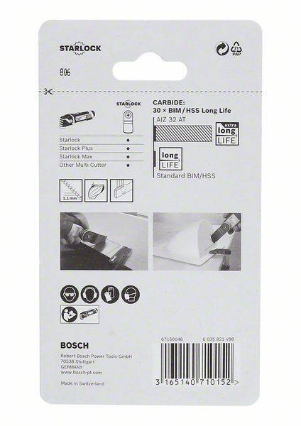 Bosch Accessories 2608662018 AIZ 32 AT Tauchsägeblatt 1St.