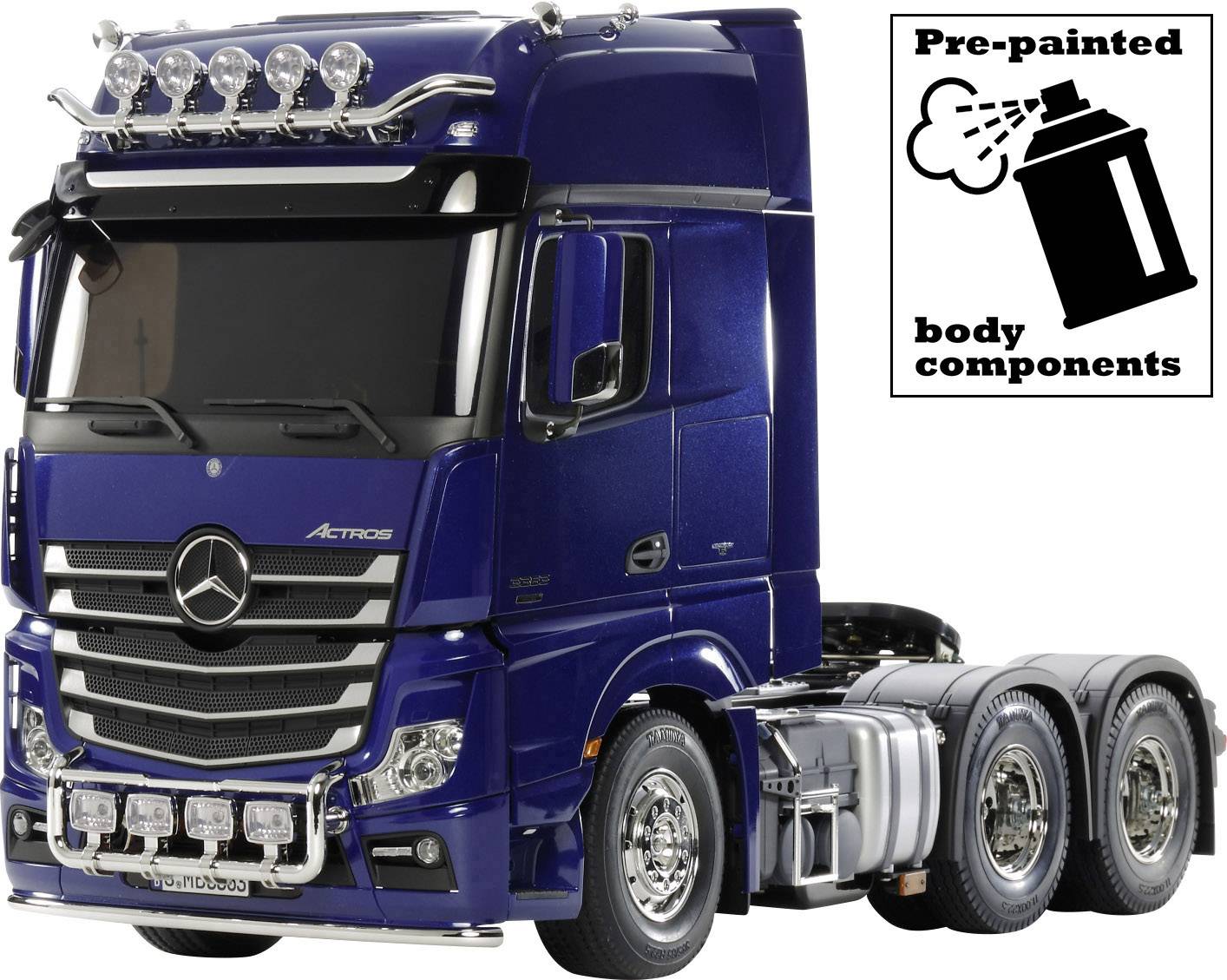 Tamiya 56354 Mercedes Benz Actros 3363 6x4 Giga 1:14 Elektro RC Modell-LKW Bausatz Vorlackiert