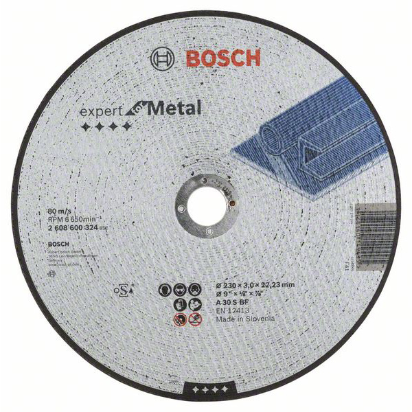 Bosch Accessories A30 S BF 2608600324 Trennscheibe gerade 230mm Metall