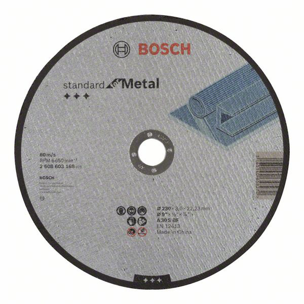 Bosch Accessories A30 S BF 2608603168 Trennscheibe gerade 230mm Metall