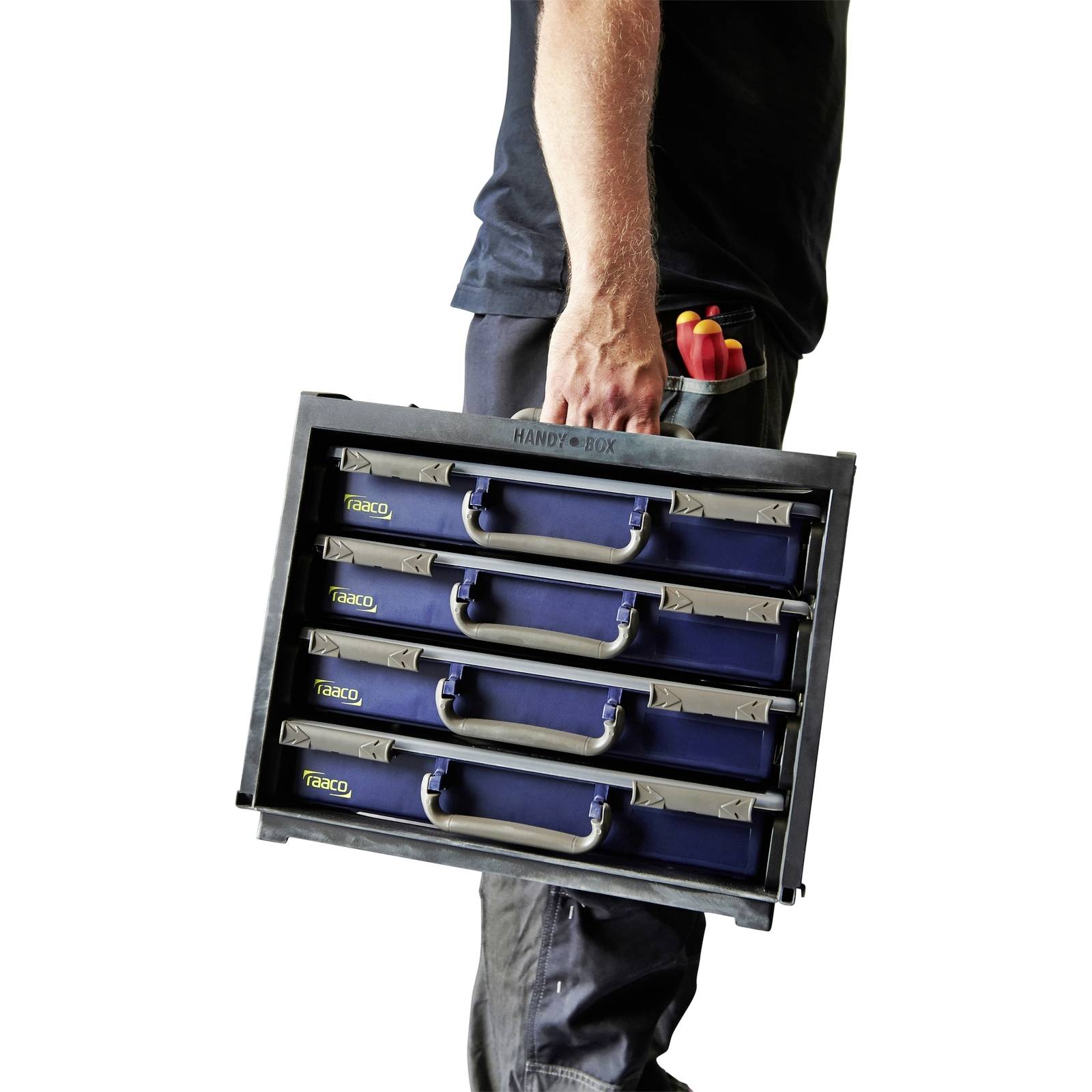 Raaco HandyBox 55 Tragerahmen für Sortimentskasten (L x B x H) 376 x 265 x 310mm Inhalt 1St.