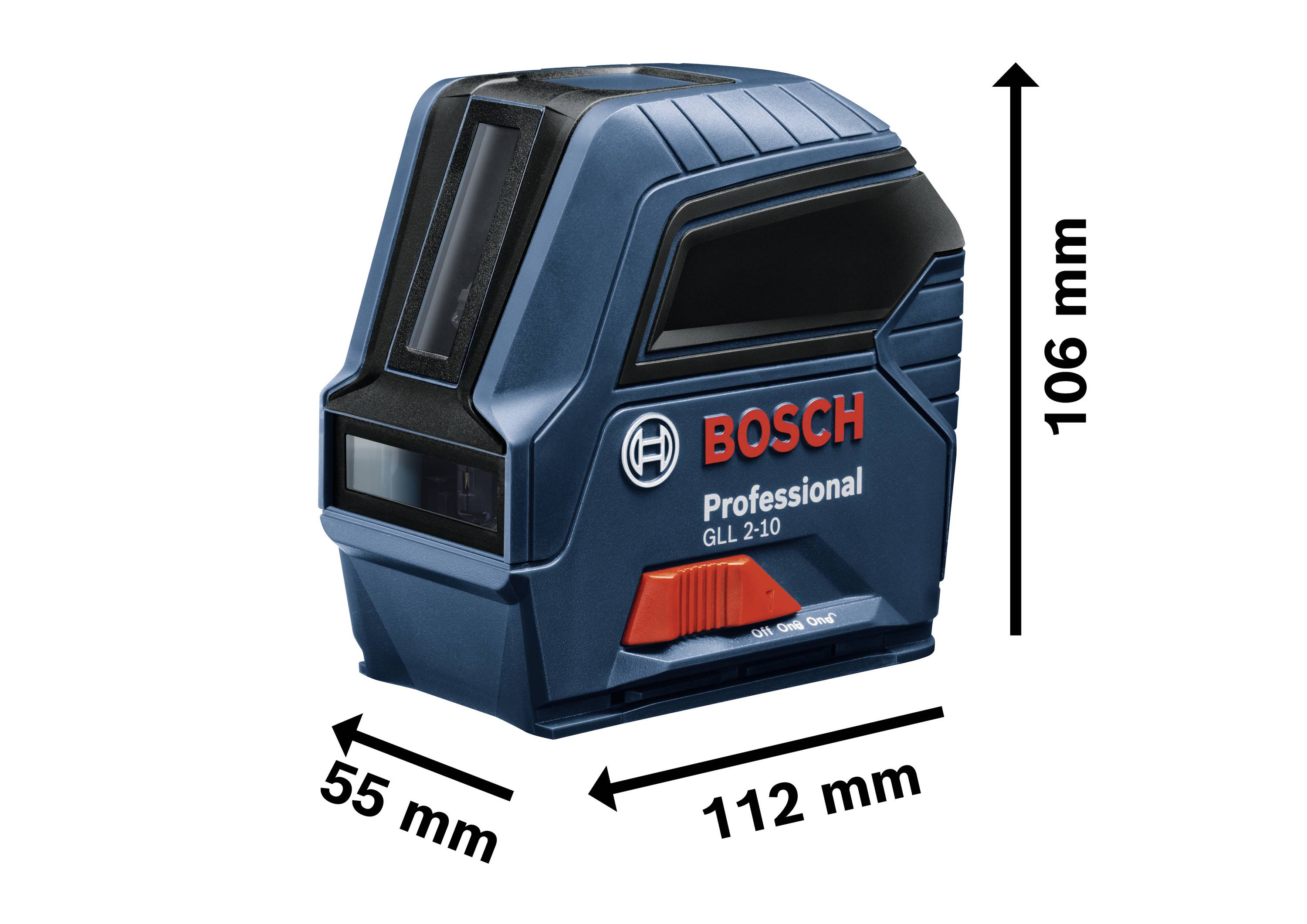 Bosch Professional GLL 2-10 Linienlaser selbstnivellierend, inkl. Tasche Reichweite (max.): 10 m
