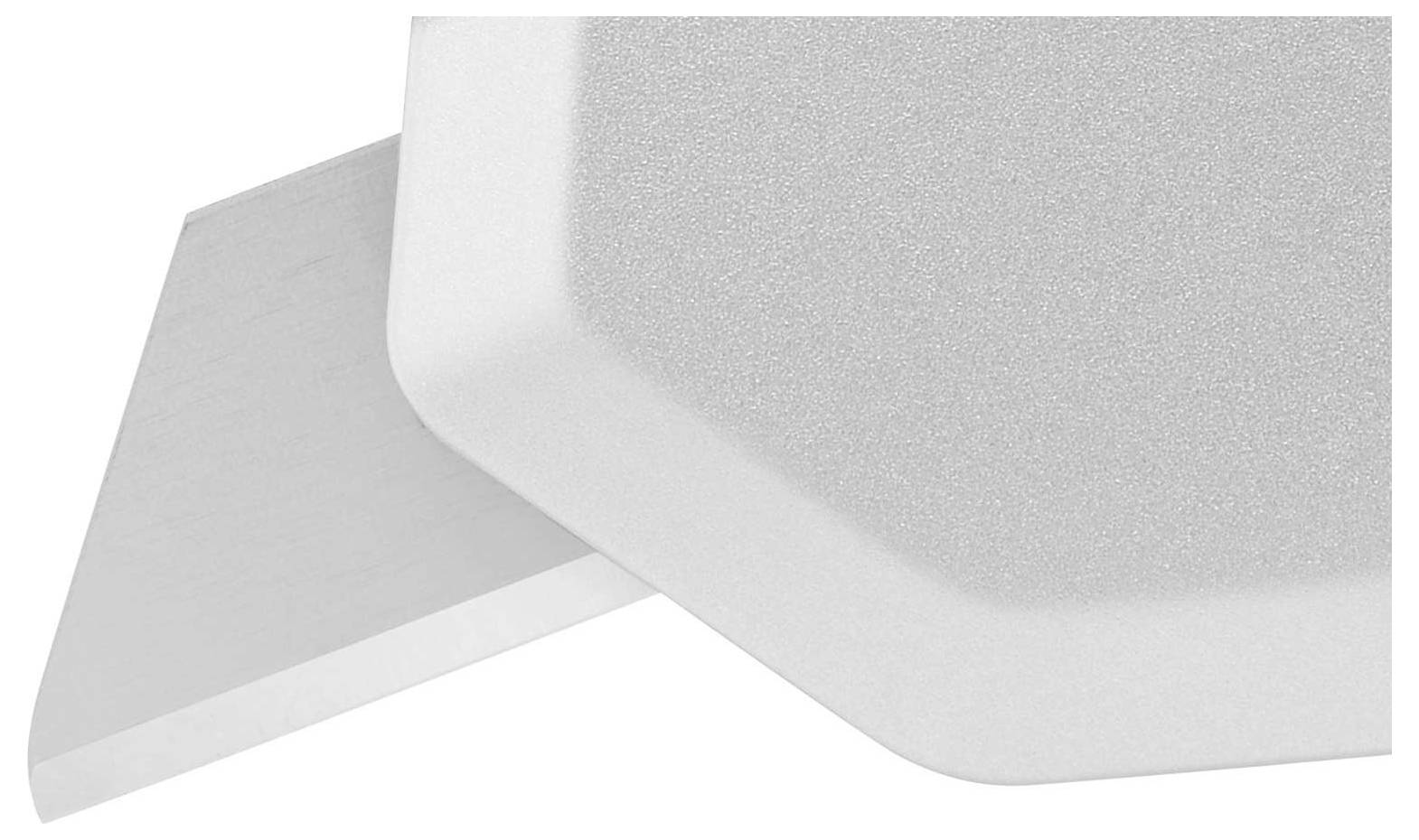 Ein graues, geometrisches Design mit überlappenden, halbtransparenten Formen.