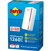 AVM FRITZ!Powerline 1260 Single Powerline WLAN Einzel Adapter 20002789 1200MBit/s AVM FRITZ!Powerline 1260 Single Powerline WLAN Einzel Adapter 20002789 1200MBit/s