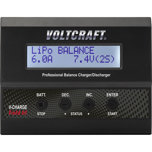 VOLTCRAFT V-Charge 60 DC Modellbau-Multifunktionsladegerät 12V 6A LiPo, LiIon, LiFePO, LiHV, NiCd, NiMH, Blei