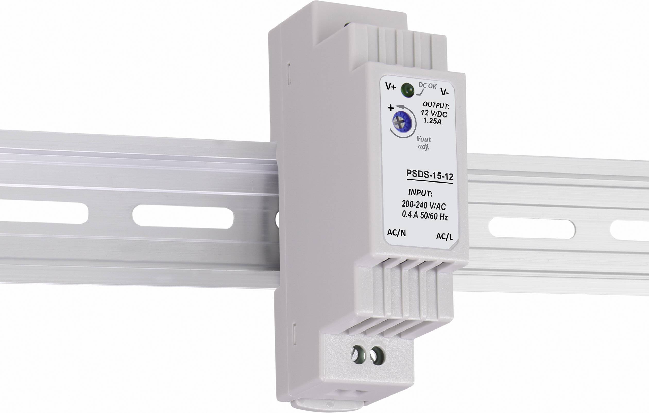 Basetech Hutschienen-Netzteil (DIN-Rail) PSDS-15-12 12V 1.25A 15W 1 x