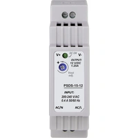 Basetech Hutschienen-Netzteil (DIN-Rail) PSDS-15-12 12V 1.25A 15W 1 x Basetech Hutschienen-Netzteil (DIN-Rail) PSDS-15-12 12V 1.25A 15W 1 x