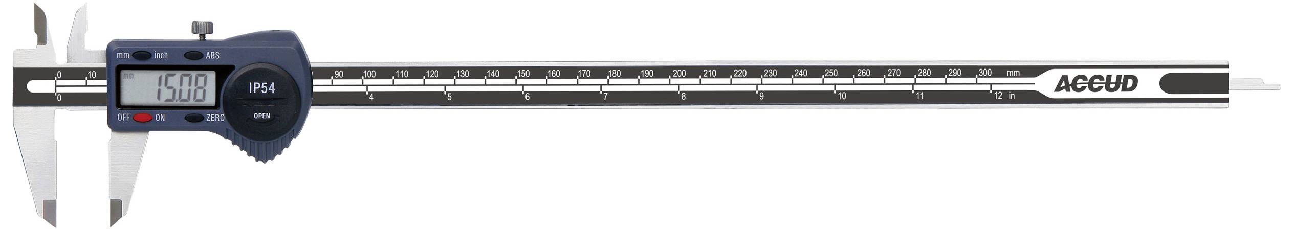 Accud 1601073 Digitaler Messschieber 300 mm IP54