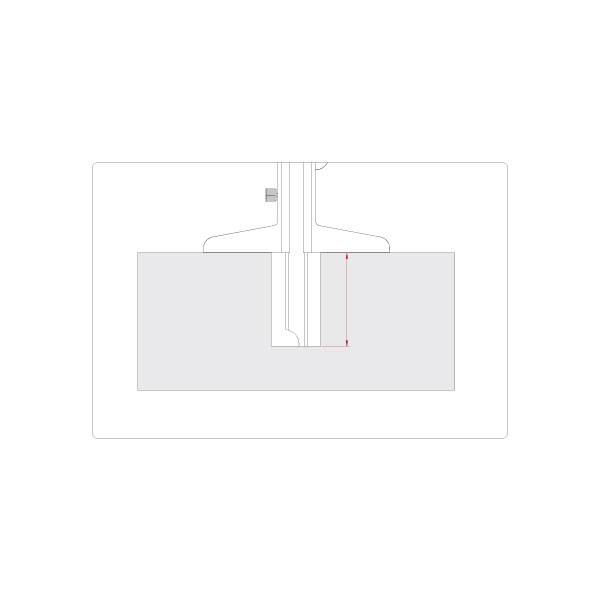 Accud 1601080 Tiefenmessschieber 200 mm