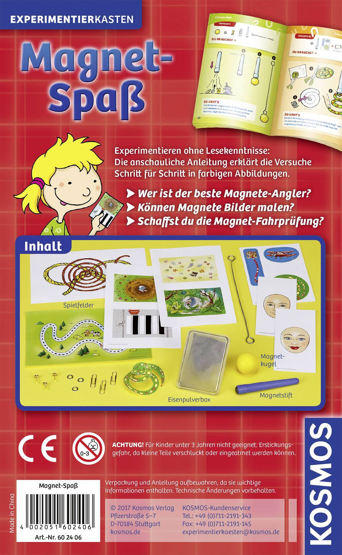 Kosmos 602406 Magnet-Spaß Erste Experimente Experimentierkasten ab 5 Jahre