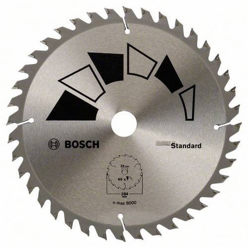 Bosch Accessories Standard 2609256B56 Hartmetall Kreissägeblatt 184 x 20 mm Zähneanzahl: 40 1 St.